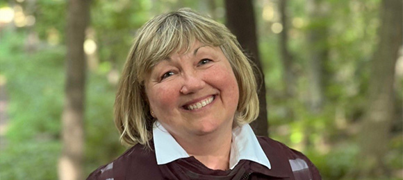 A head shot of Associate Dean of Teacher Education, Kathy Hibbert.