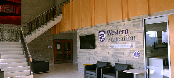 Front lobby of the Faculty of Education building.