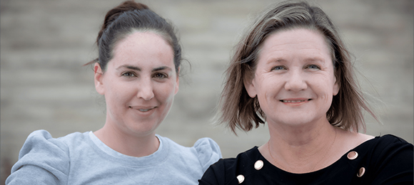 A photo featuring Andrea Delaney, Indigenous Projects Manager at the Centre for School Mental Health, and Claire Crooks, Director of the Centre for School Mental Health.